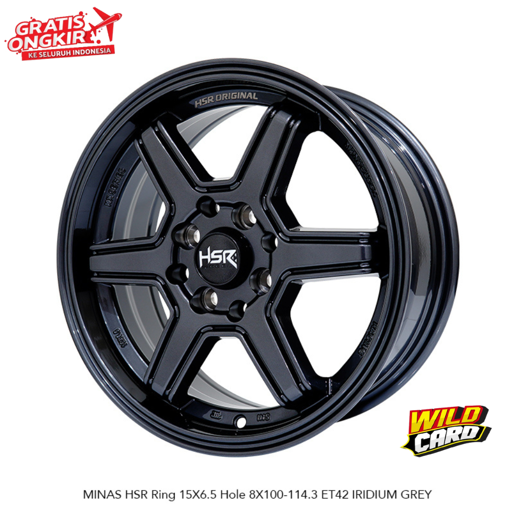Promo Velg Racing JDM LOOK HSR MINAS R15 pnp Honda City Lancer dll