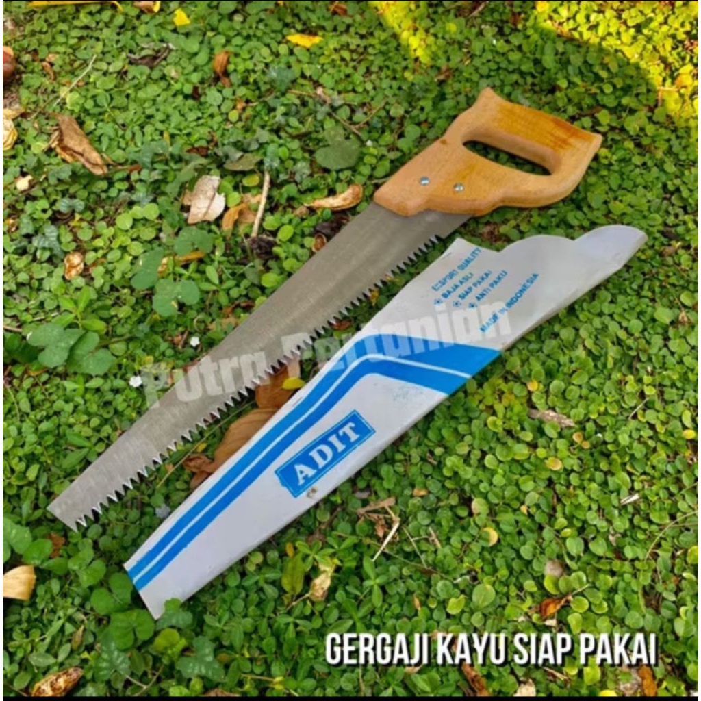 Gergaji Kayu Bahan Baja Asli Anti selip / Gergaji 16 inch Graji Super tajam Siap Pakai Gergaji Manua