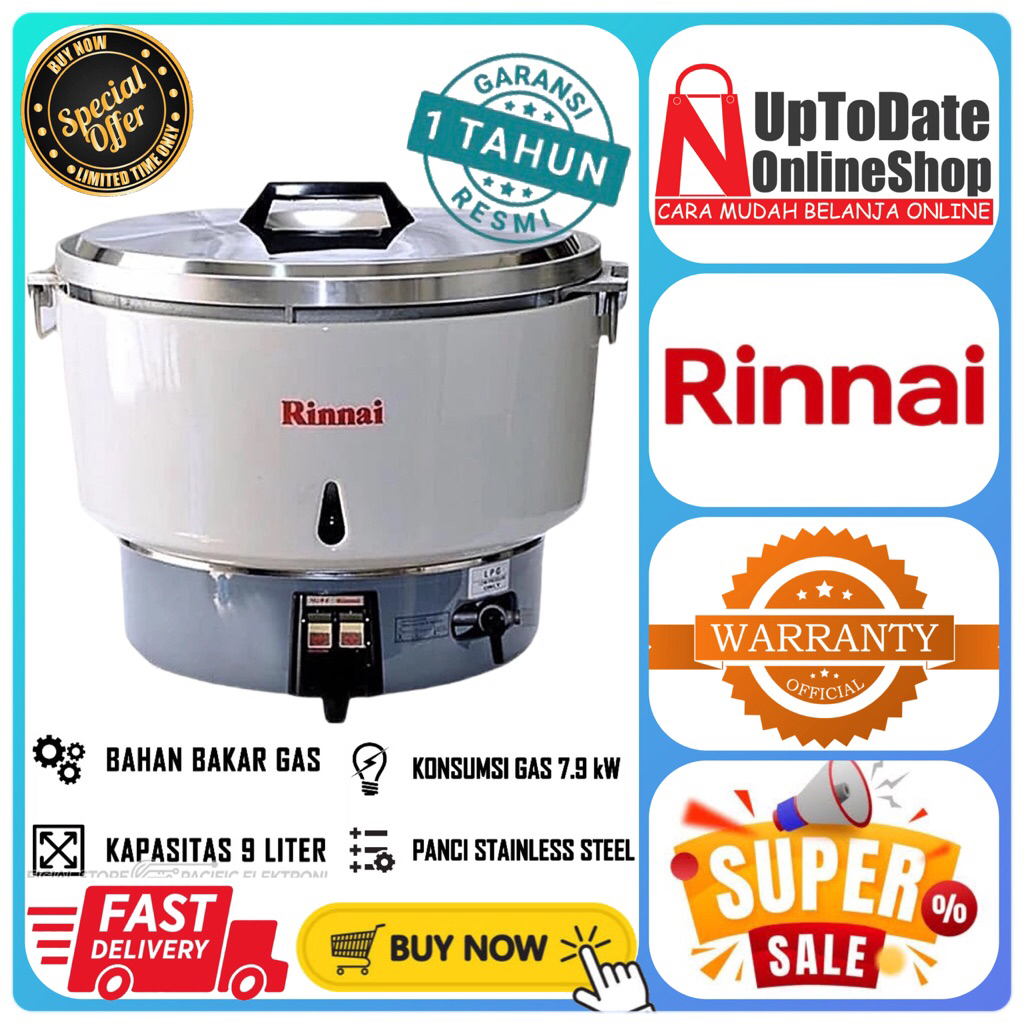 RICE COOKER RINNAI RR-50A RR50A RR 50A PENANAK NASI JUMBO 9L MAGIC COM RINNAI RR50