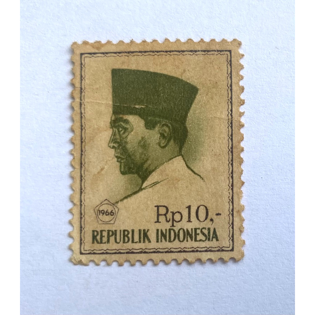 

Perangko Soekarno Rp 10 tahun 1966