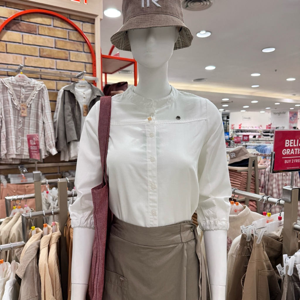 TRISET - NEW Kemeja Blouse Wanita Putih (S-XL)