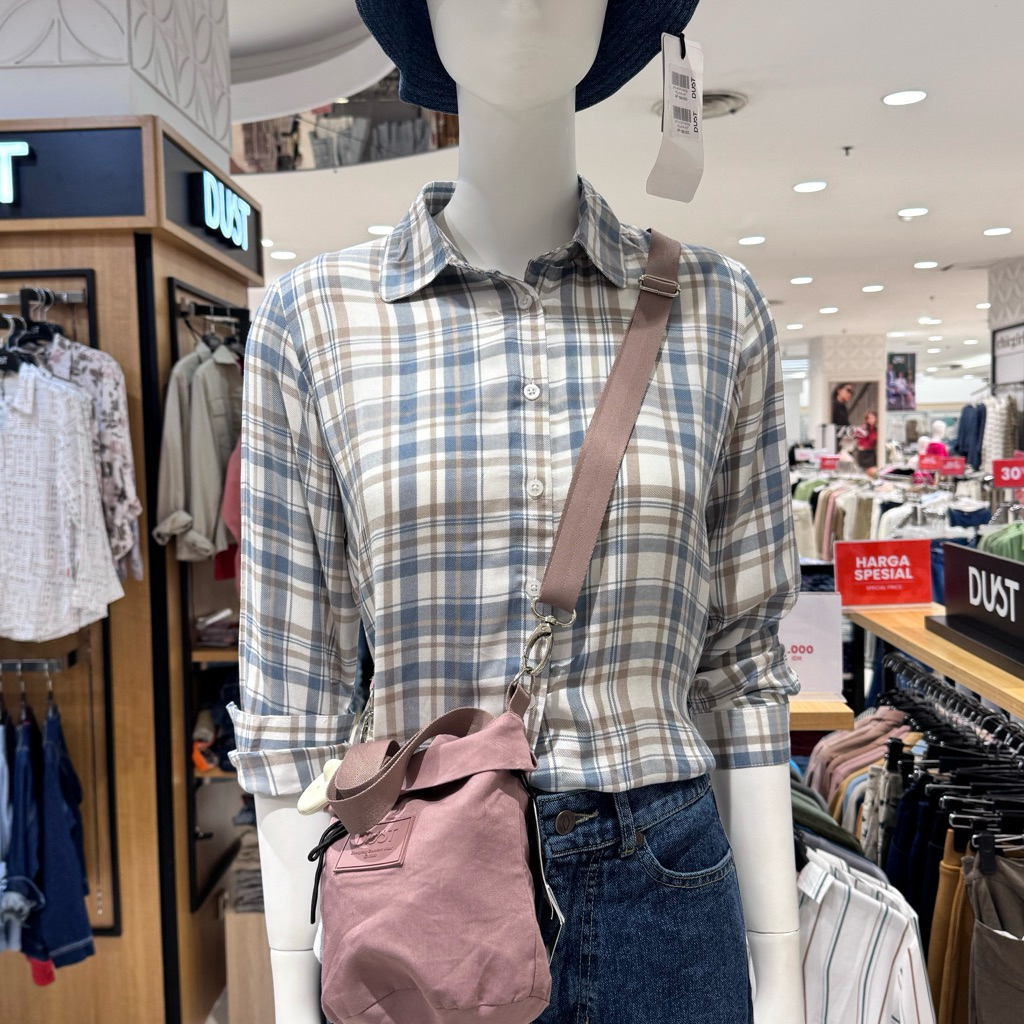 DUST - NEW Kemeja Kotak-Kotak Wanita (S-XXL)