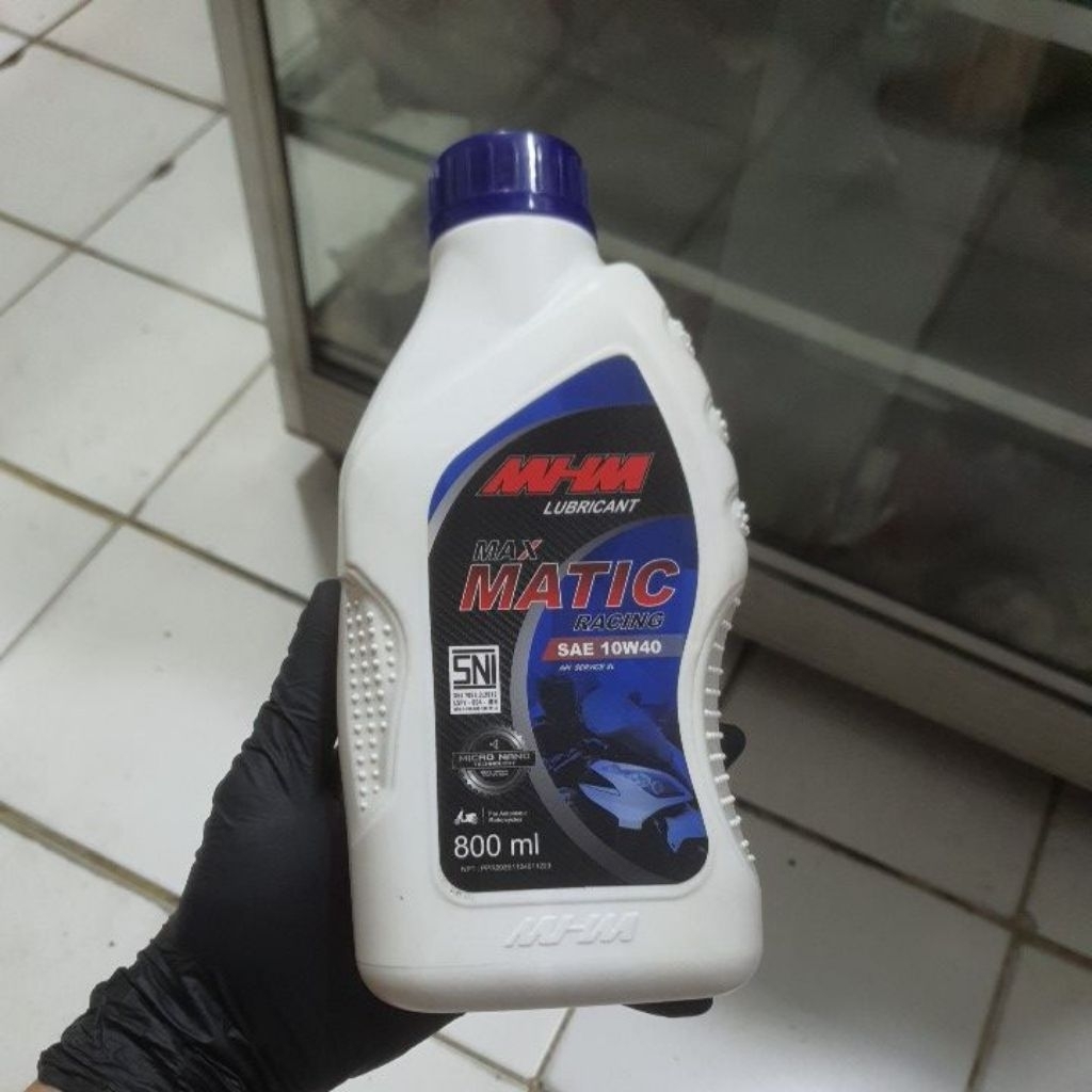 Oli Motor Matic MHM MAX MATIC RACING 10W40 800ml – Buat Mesin Gacor Maksimal