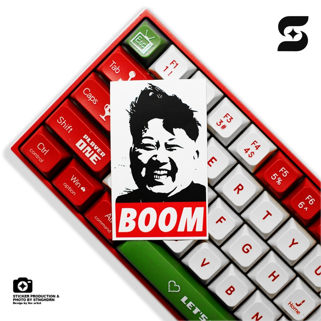 

STICKER BOOM KIM JONG UN SMILE DESIGN