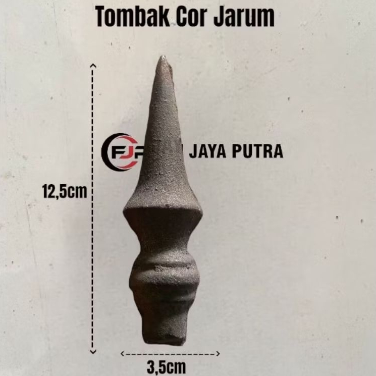 Ornamen Tombak Cor Besi Motif Jarum | Aksesories Pagar Besi Tombak Cor Besi