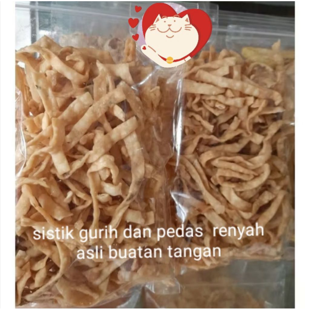 

sistik gurih dan renyah banyak rasa ada bawang dan pedas