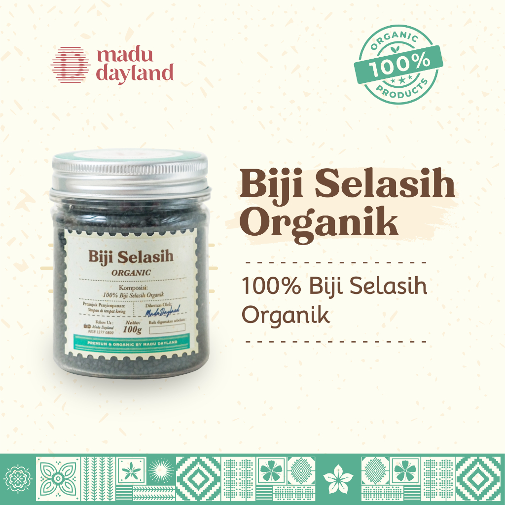 

Biji Selasih 100% Organik Murni Tanpa Pengawet & Campuran