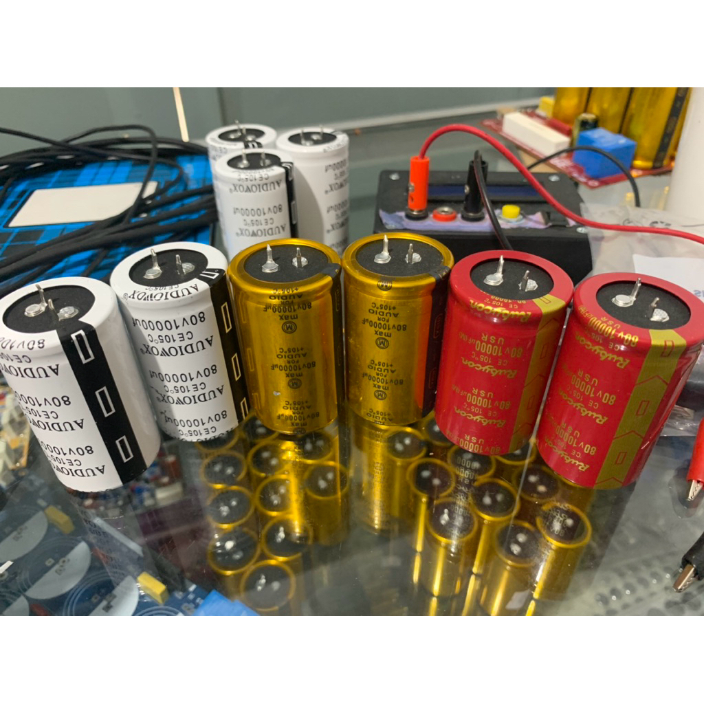 Elco 10.000uf / 80 V Elco Max gold for audio elco audiovox elco rubycon usr merah