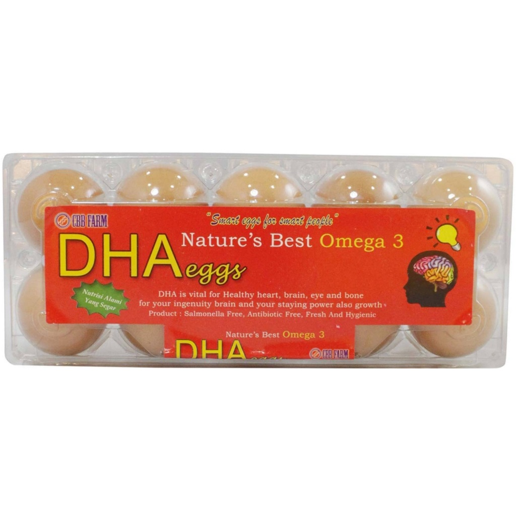 

CBB FARM TELUR OMEGA 3 ALAMI DHA ISI 10 PCS