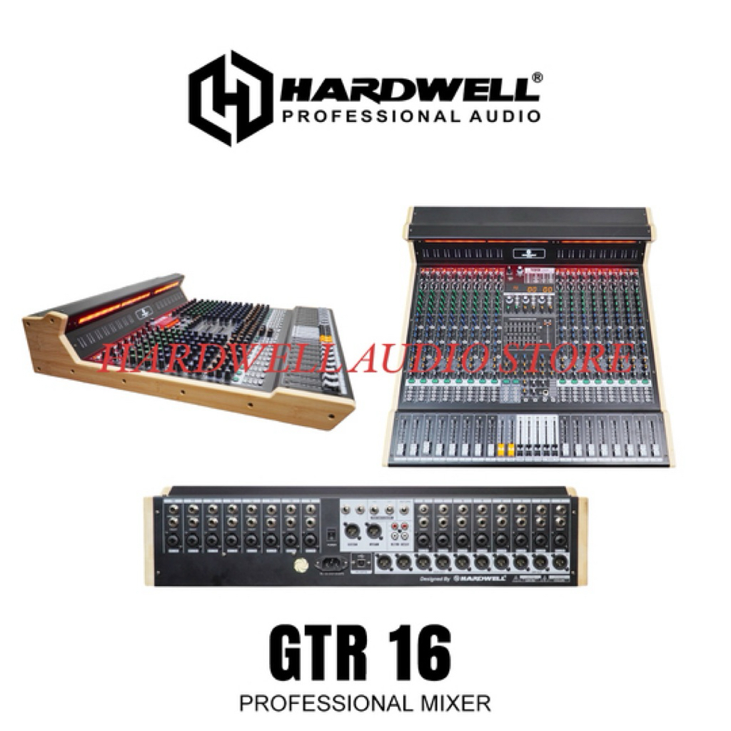 Mixer Audio Hardwell 16 Channel GTR 16 Original Mixer Double Effect 199 DSP