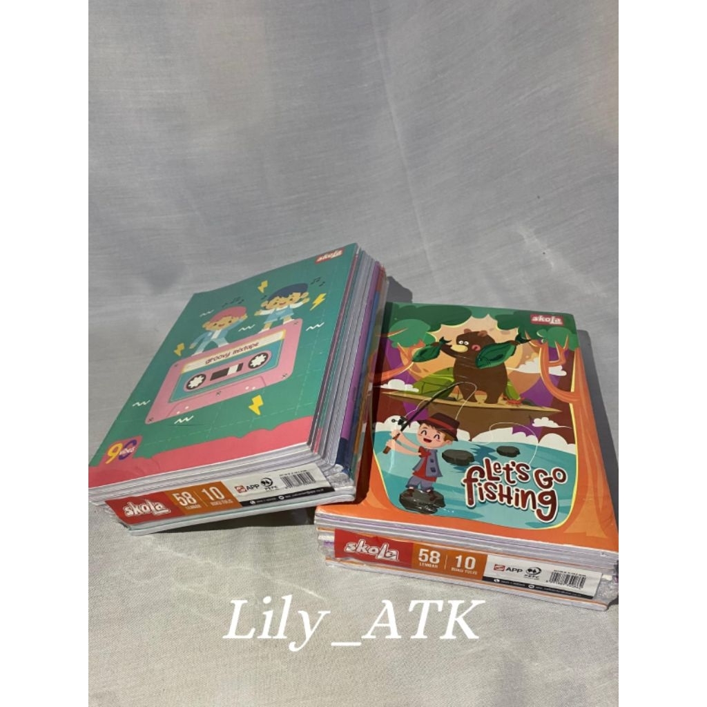 

Buku Tulis Skola by Sidu 38 & 58 lembar isi 10 pcs