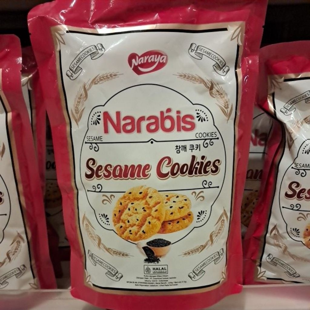 

Nayara Narabis Sesame Cookies (wijen hitam) 220gr