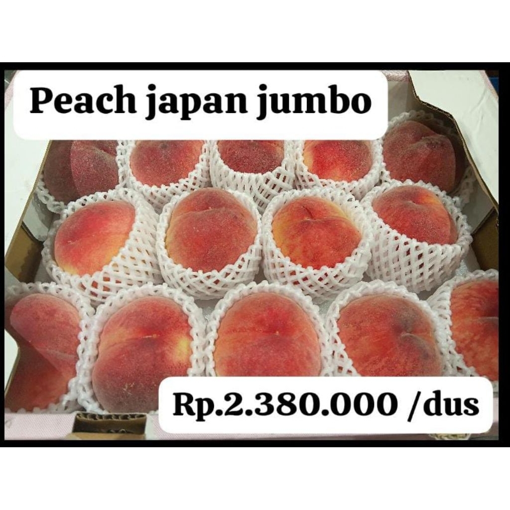 

Peach White Jepang jumbo Original Fukushima / Dus