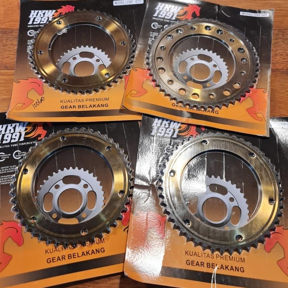 GEAR BELAKANG CRF150L TYPE 428 - 45/46/47/48T/49/50T SEPUHAN - HKW1991