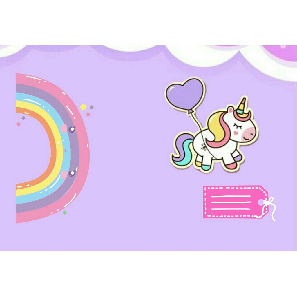 

SAMPUL BUKU CUSTOM NAMA unicorn by tithamisu