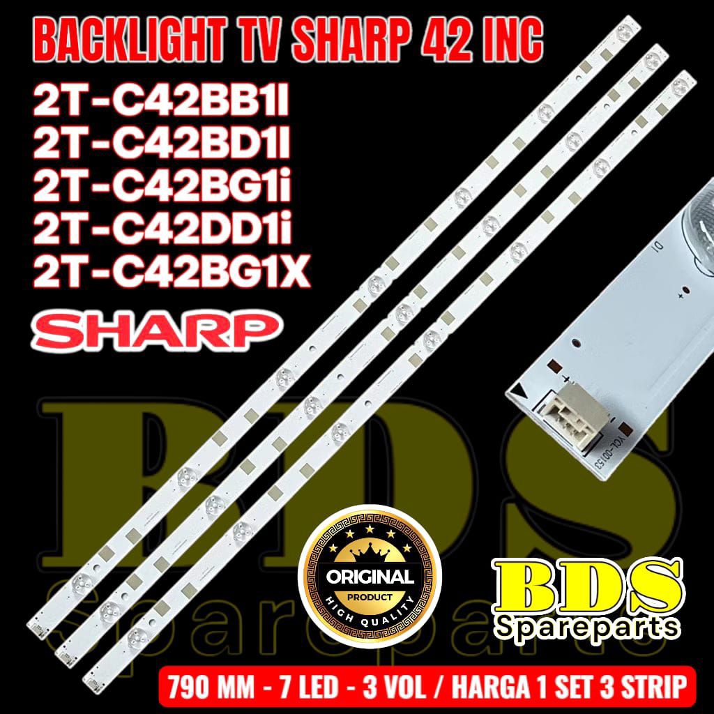 BACKLIGHT TV SHARP 42 INC 2T-C42BB1I 2T-C42BD1I 2T-C42BG1i 2T-C42DD1i 2T-C42BG1X