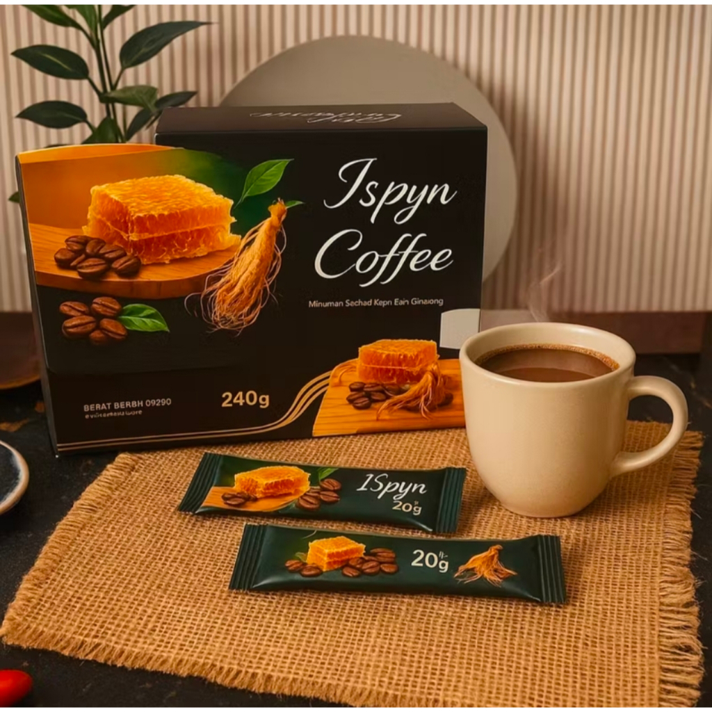 

Coffee Ginseng Penambah Kebugaran | Minuman Coffee Instant Extract Ginseng ( BPOM )