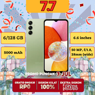 tokobueyo SAMSUNG A14 RAM 6/128 GB FULLSET TERMURAH BERGARANSI 12 BULAN