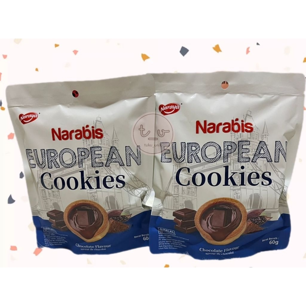 

(BISA COD) Ready Stok Naraya European Cookies Coklat dan Cranberry