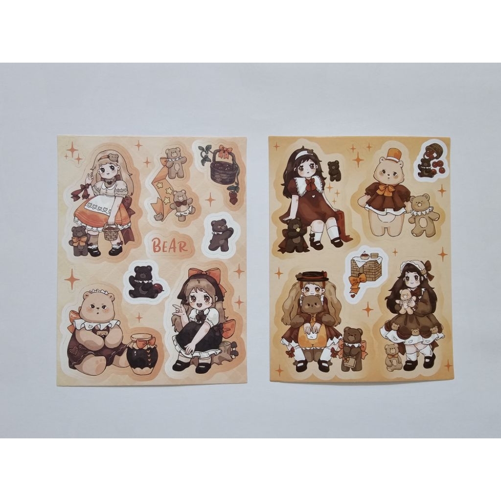 

(Baca Deskripsi) Cardlover Vintage Cute Girl Deco Sticker