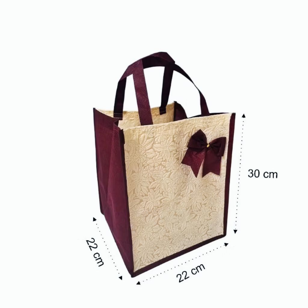 

Tas hampers / tas hajatan /tas piya embos kombinasi 22x22x30