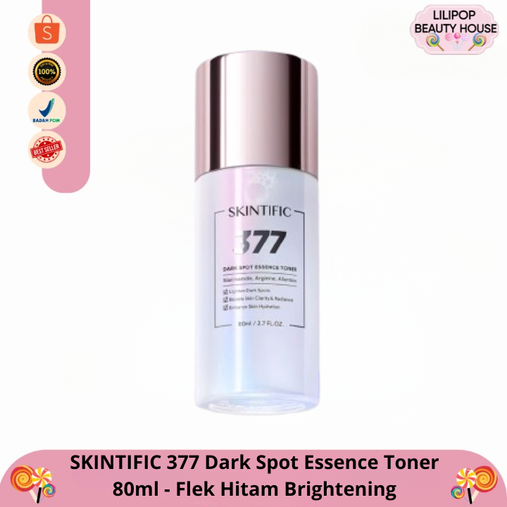 SKINTIFIC 377 Dark Spot Essence Toner 80ml - Flek Hitam Brightening