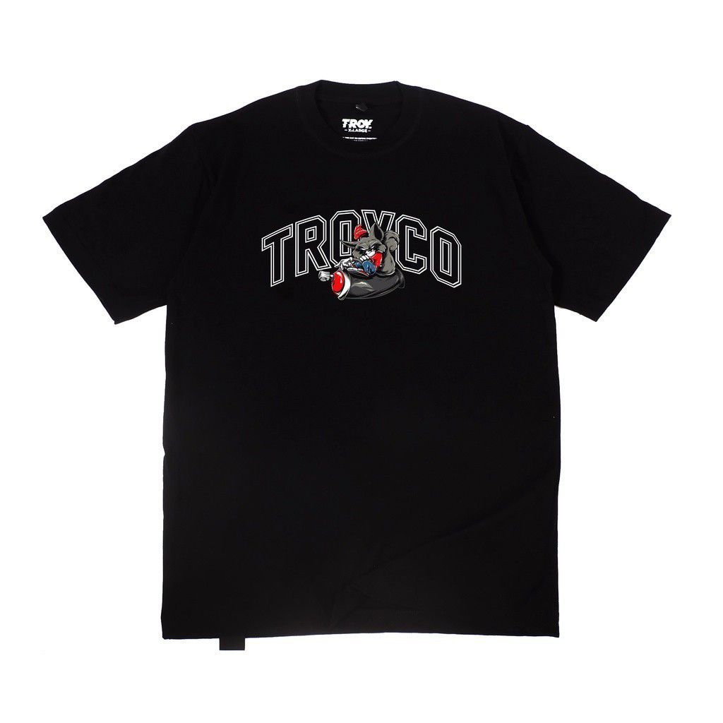 Tshirt Baju Kaos Distro Troy Raccoon - Kaos Distro Pria wanita