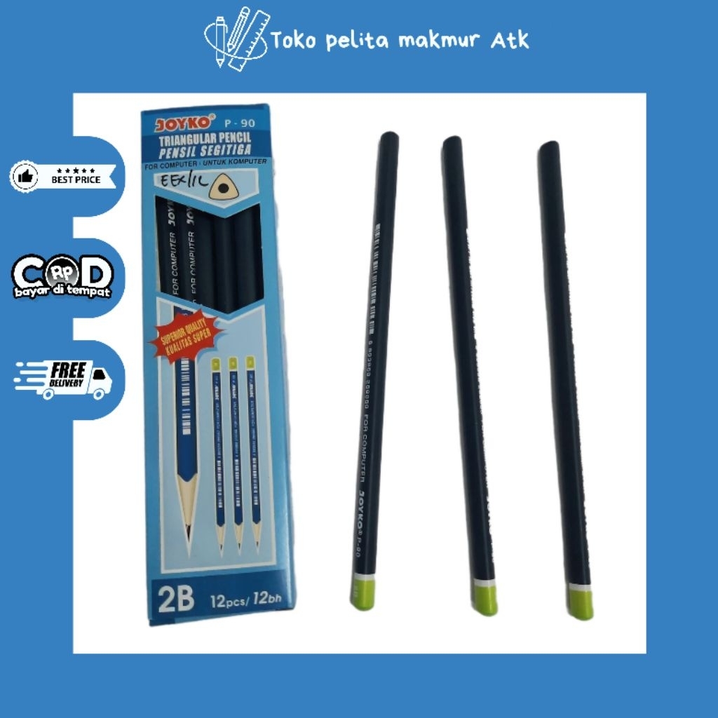 

JOYKO Pensil 2B P-90 (1pak isi 12 pcs)