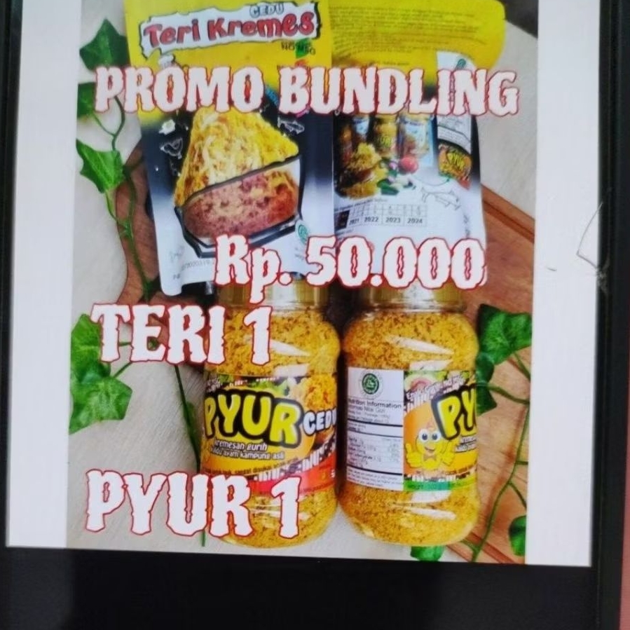 

bundling teri kremes + pyur kremesan ayam Cedu