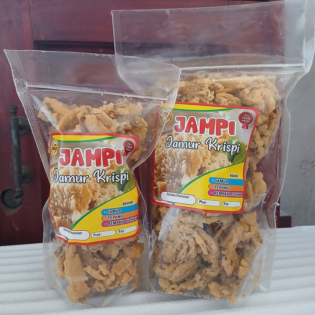 

Jamur Crispy 100gr / 250gr | Tanpa Pengawet, Siap Santap, Gurih Renyah