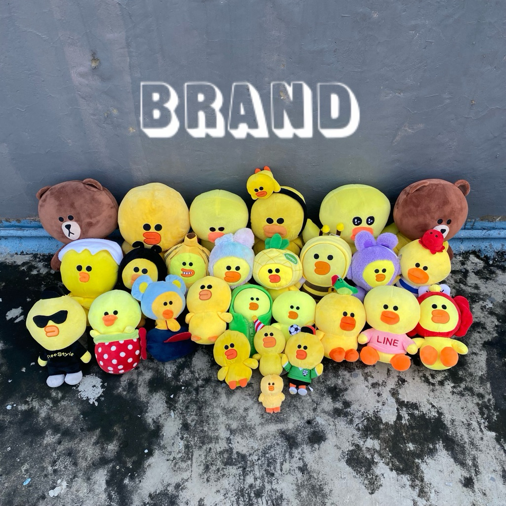 BONEKA LINE FRIENDS SALLY LINE FRIEND BEBEK BROWN BERUANG ORIGINAL BRAND AYAM LUCU