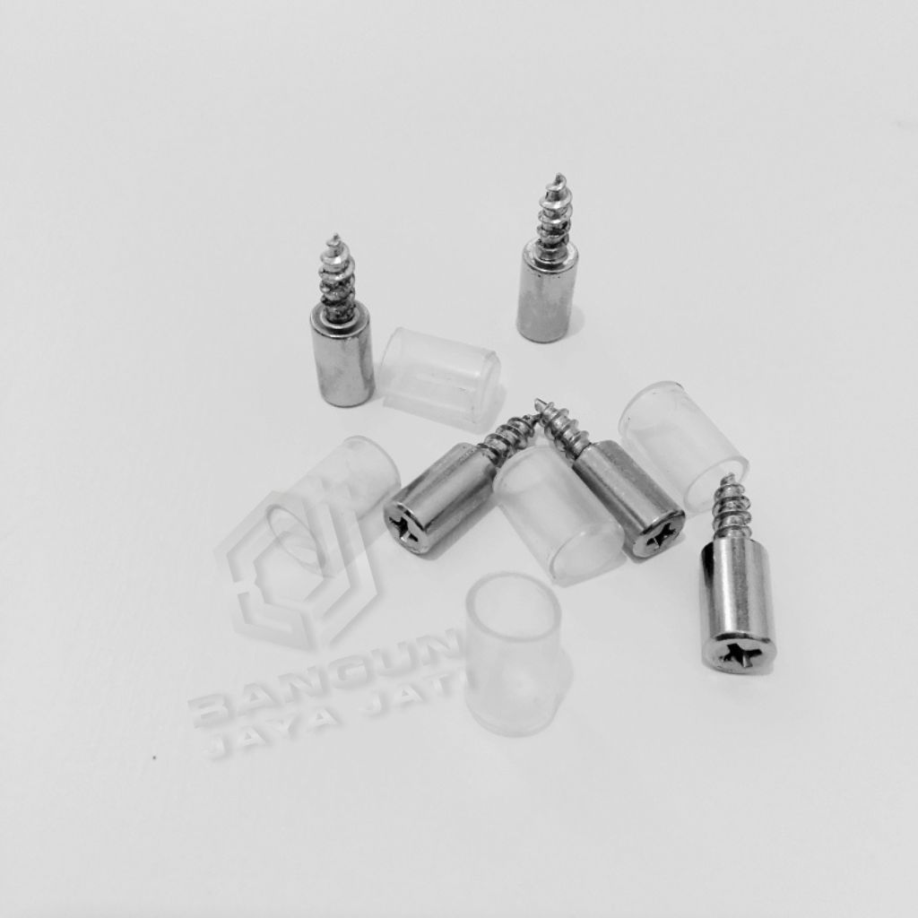 Ambalan Penyangga Rak Lemari Besi Bulat Mini + Karet Pelindung