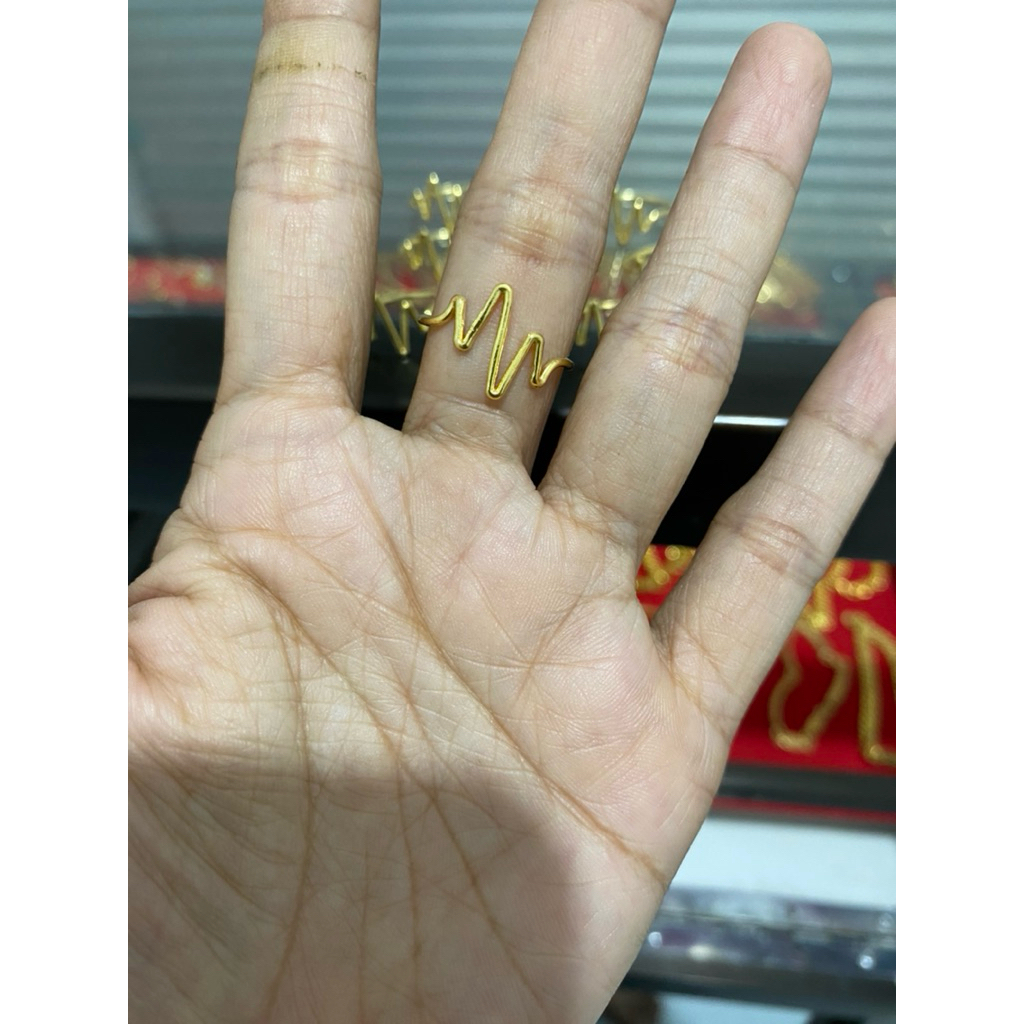 cincin swasa lapis emas 22k model korea