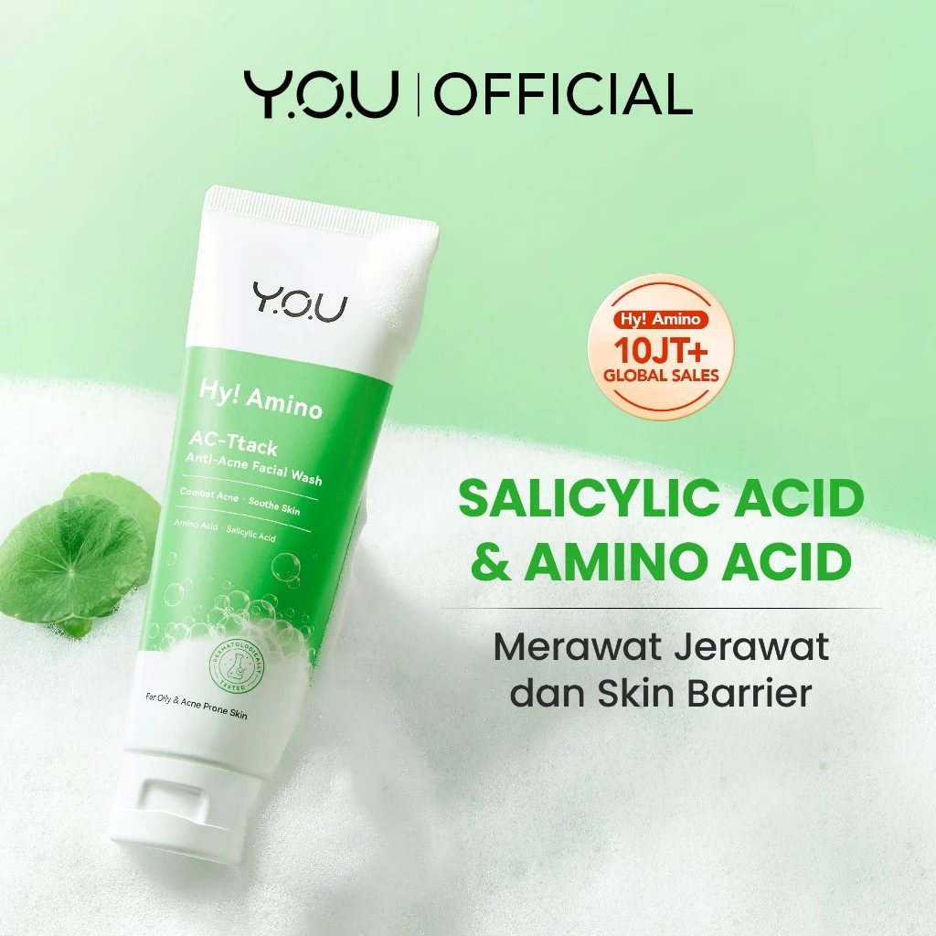 Sabun Cuci Muka YOU Hy Amino Facial Wash