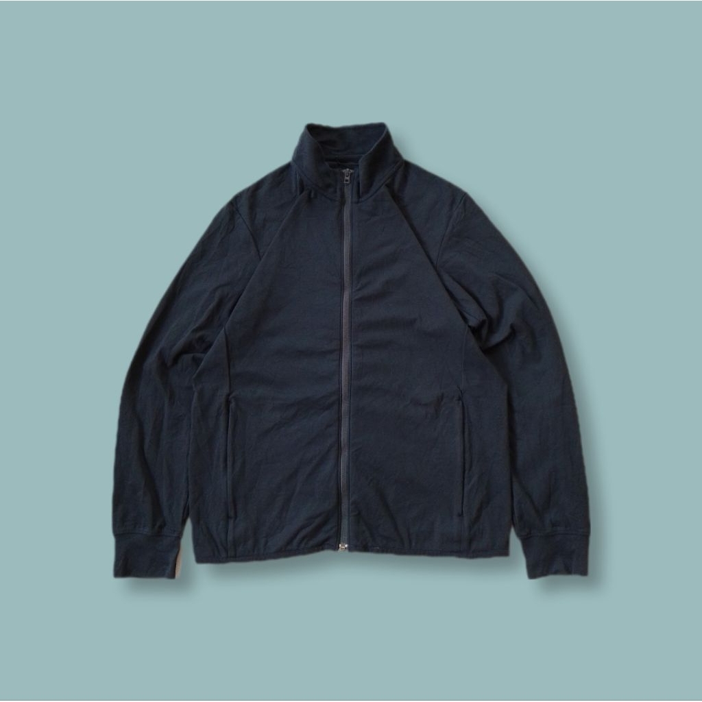 Uniquesport - Jaket Tracktop Uniqlo Dry-ex Active Ultra Strech Navy Second M
