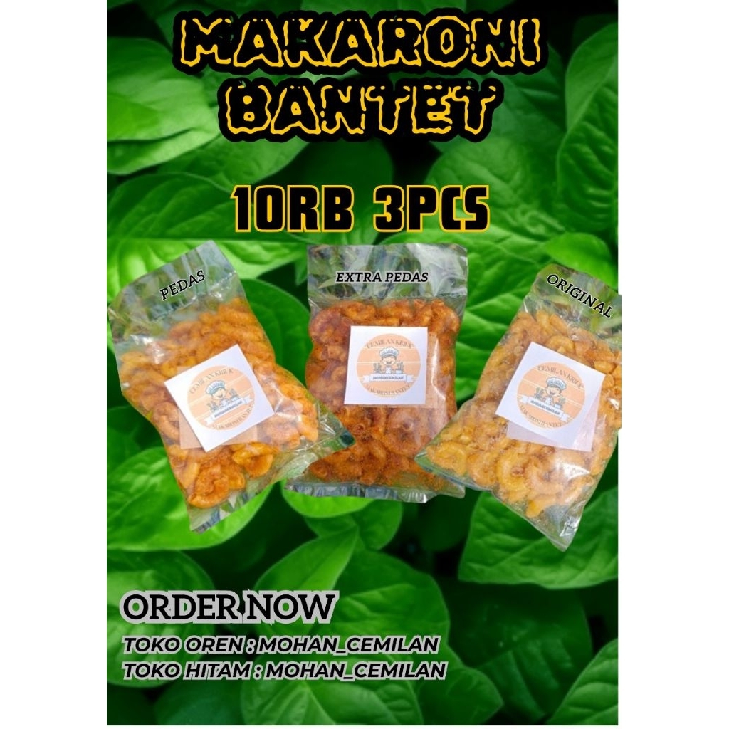 

Makaroni bantet 10rb 3pcs || gurih kriuk ||makaroni bantet extra pedas ori gurih