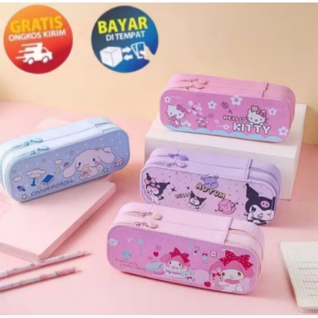 

Kotak Pensil Motif Sanrio Import