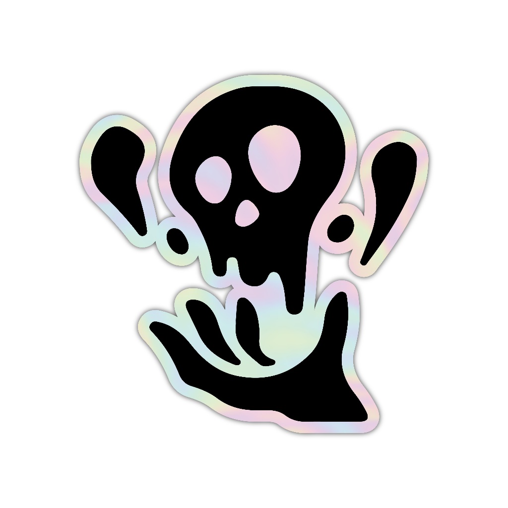 

Z404 sticker ghost aesthetic, stiker hologram satuan