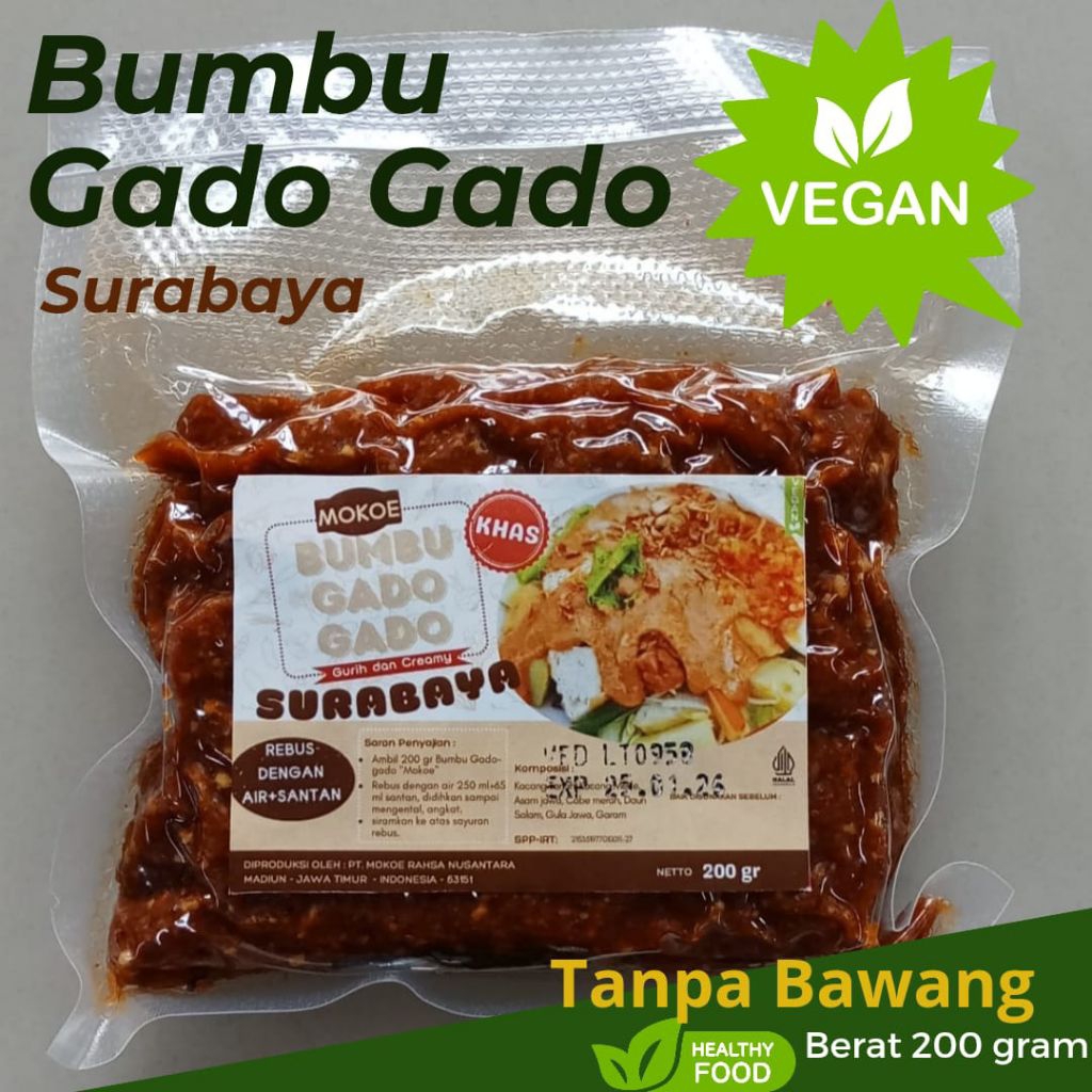 

Bumbu Gado Gado Vegan Tanpa Bawang 200gram