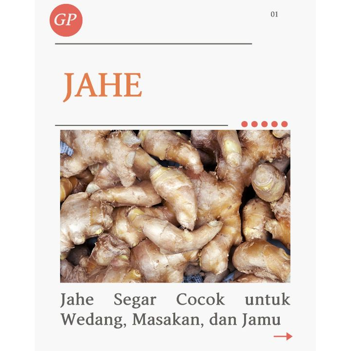 

JAHE SEGAR 500 GR – WANGI, KUALITAS PILIHAN