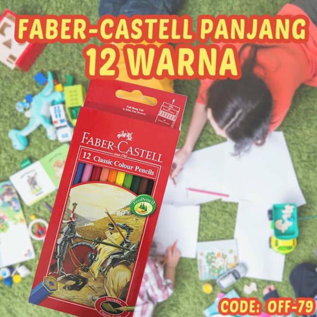 

Faber Castell Panjang 12 Warna Classic Colour Off-79