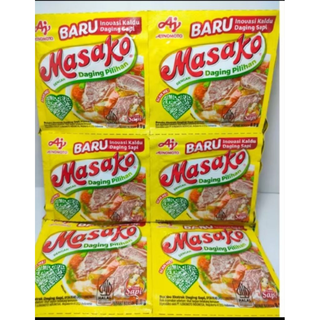 

masako ayam/sapi 1 renceng 12 pcs