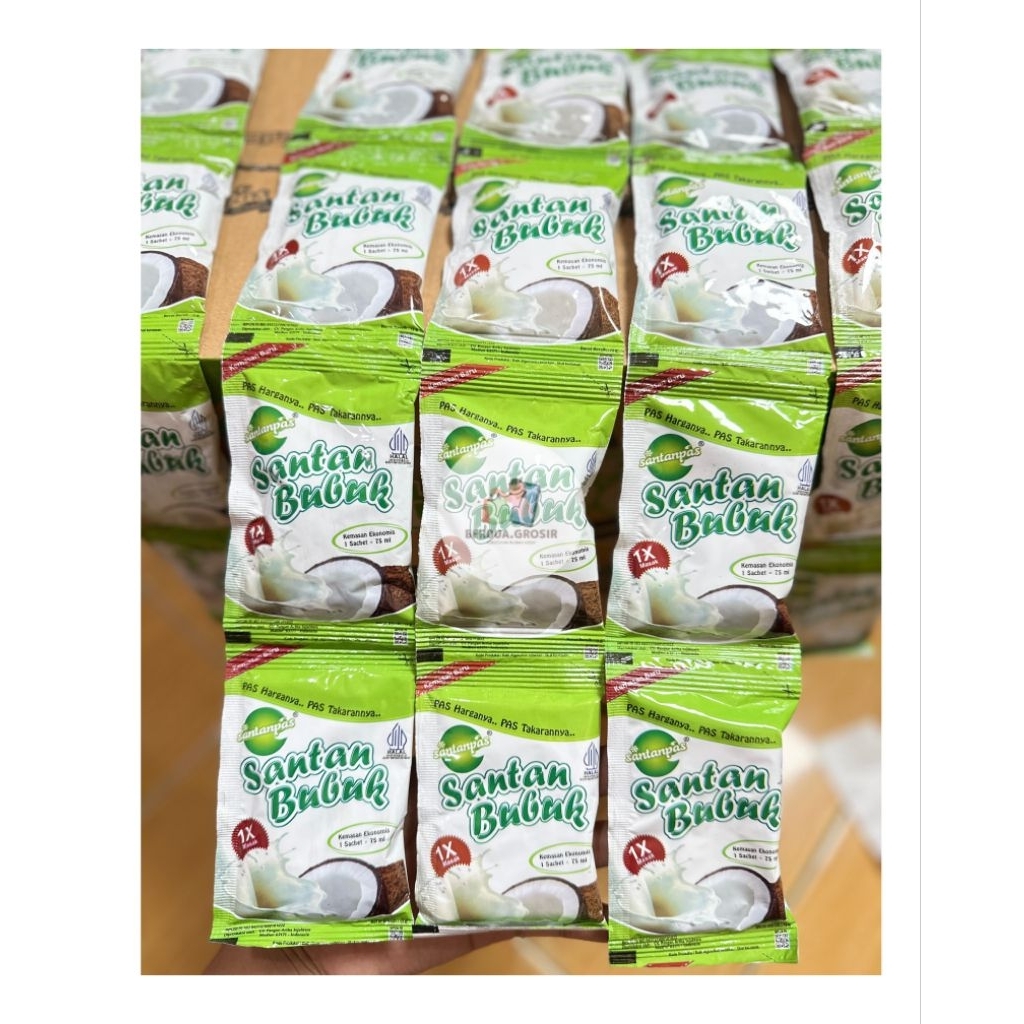 

[ 30 pcs ] santan-pas bubuk dapat 3 renceng