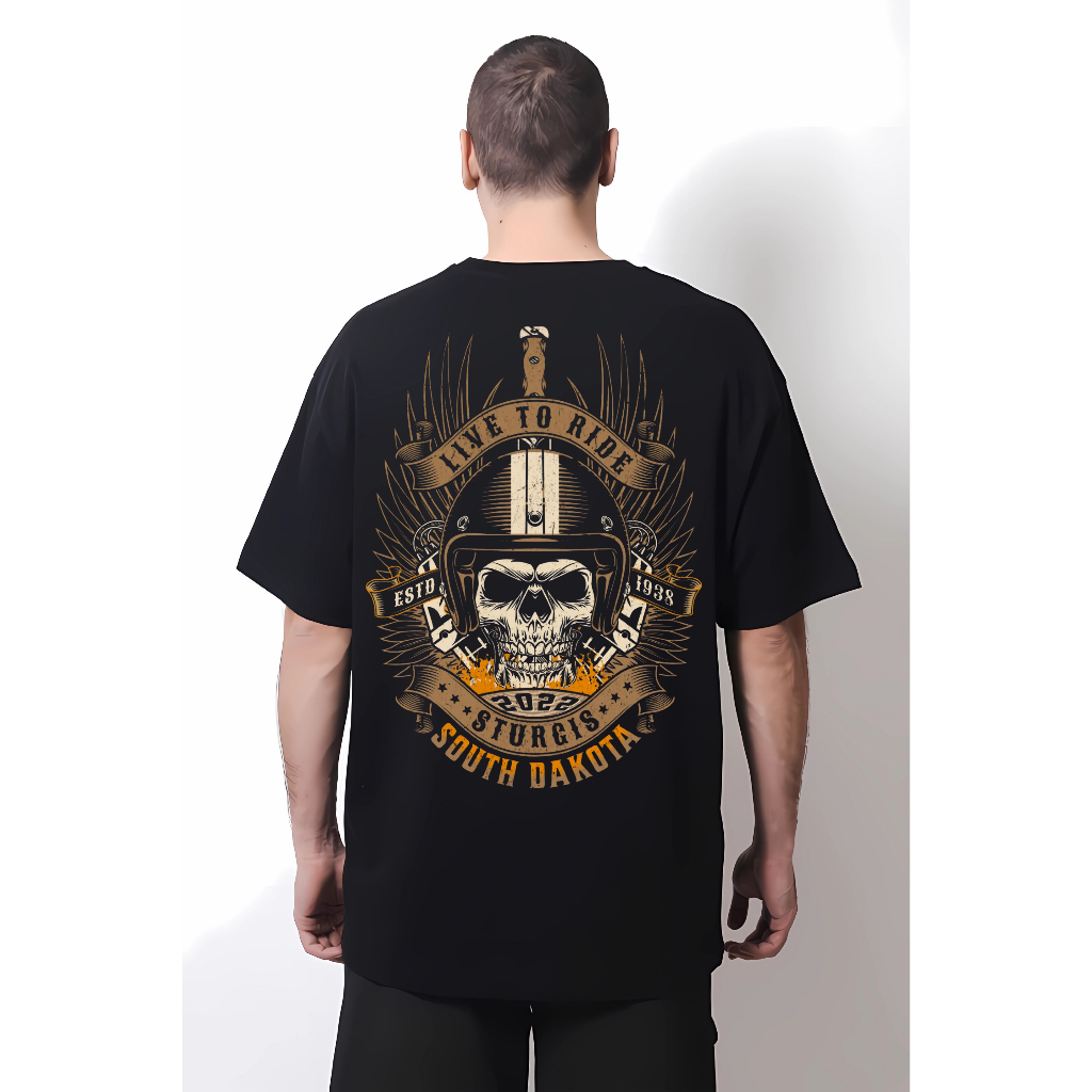 Kaos distro pria, geng motor, Santaisme Shop