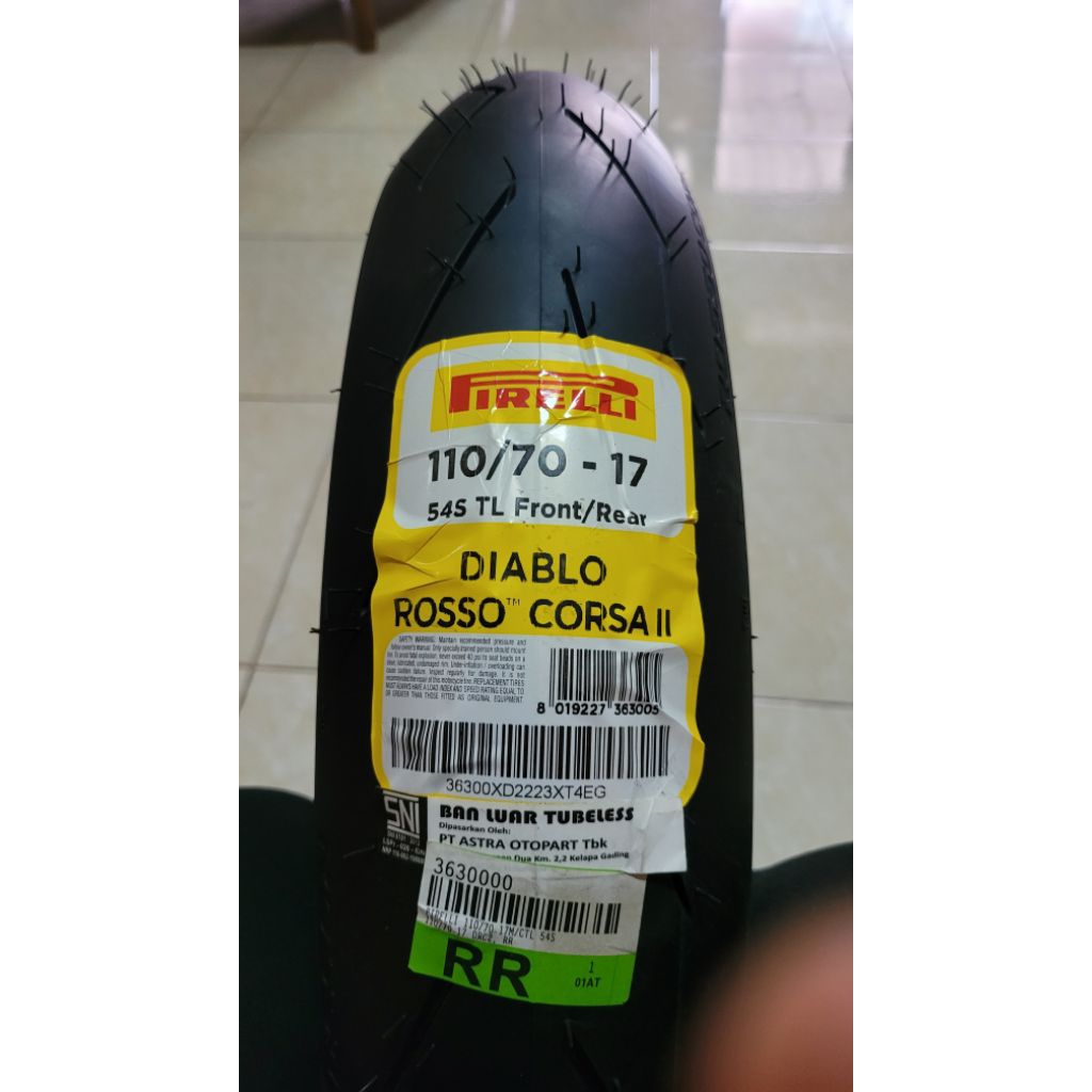 pirelli diablo rosso corsa 2  110/70-17