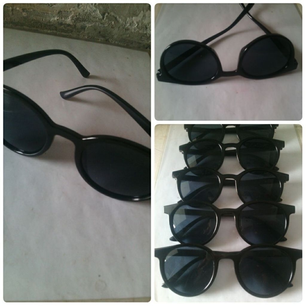 Kacamata Pria Wanita Gaya Retro Frame Bulat Fashion Korea
