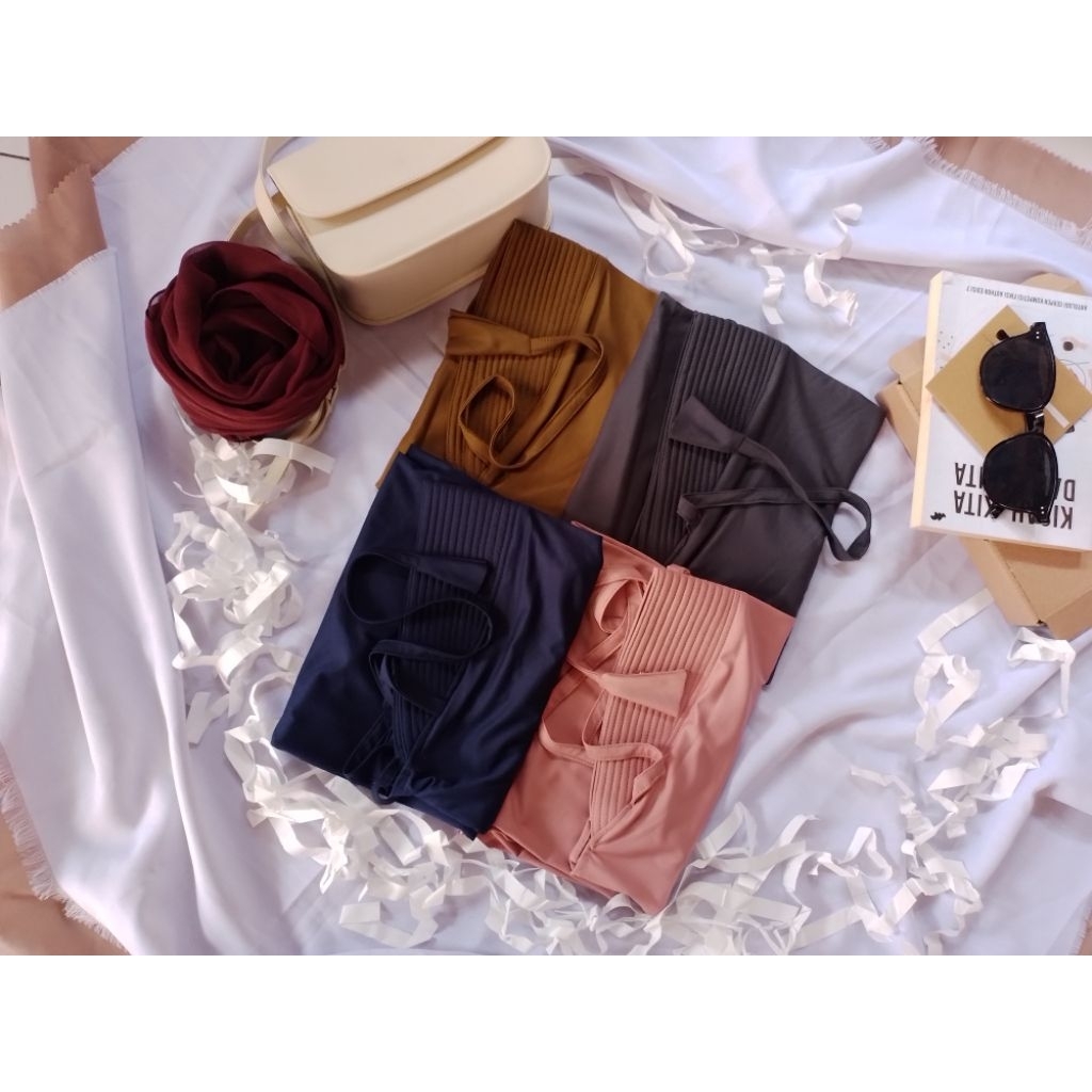 Bergo Hijab Instan Tali Jersey premium/Bergo Hijab Instan tali/Hijab bergo jersey