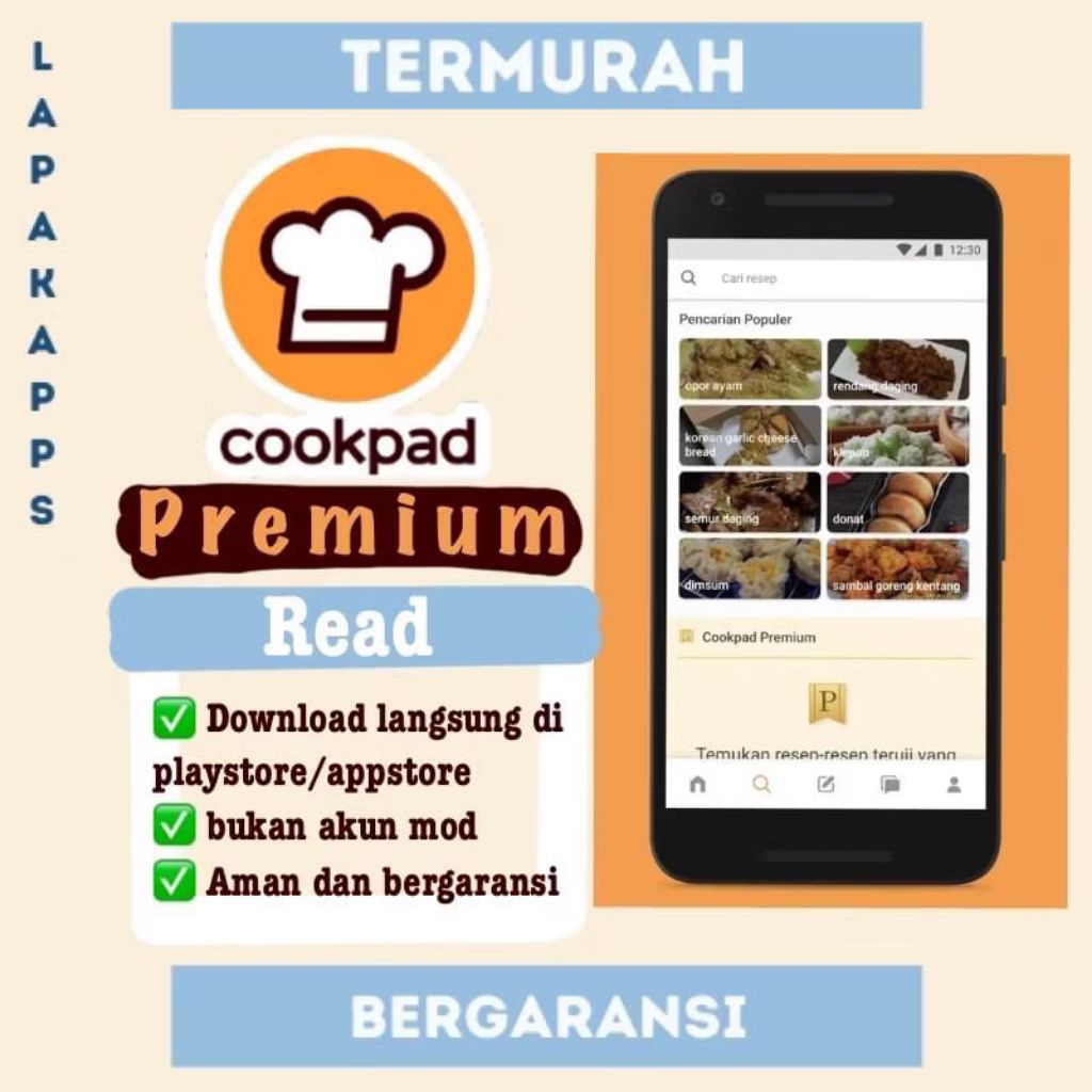 COOKPAD PREMIUM MASAKAN TERMURAH