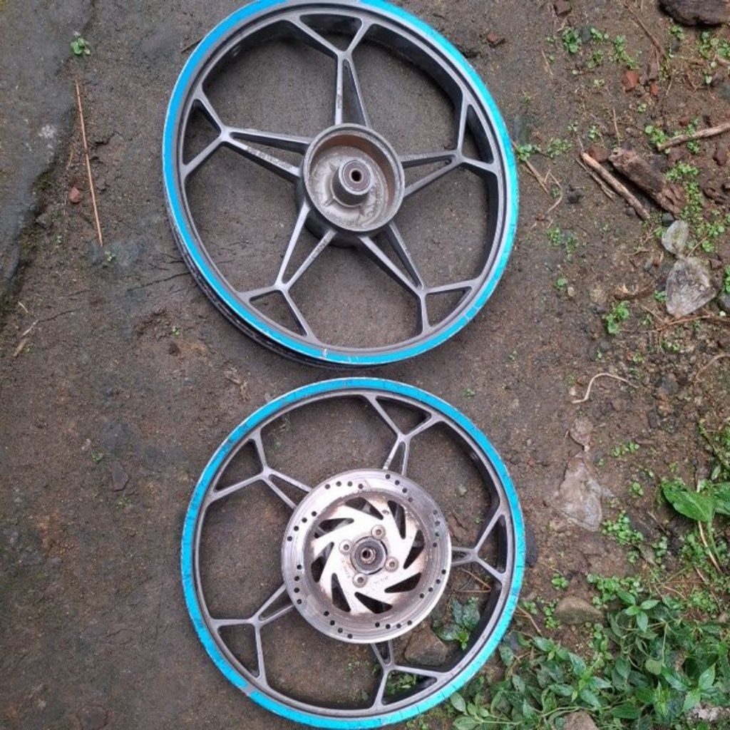 velk/velg Kawasaki zone original lepasan motor