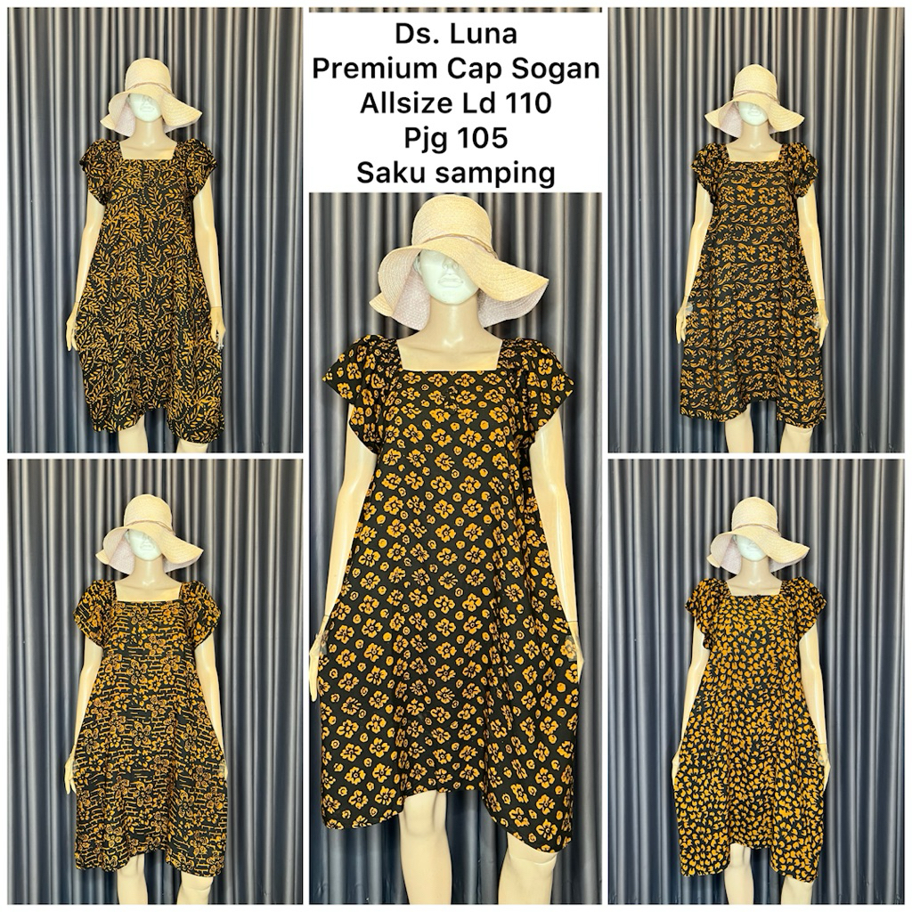 Daster Luna Batik Sogan